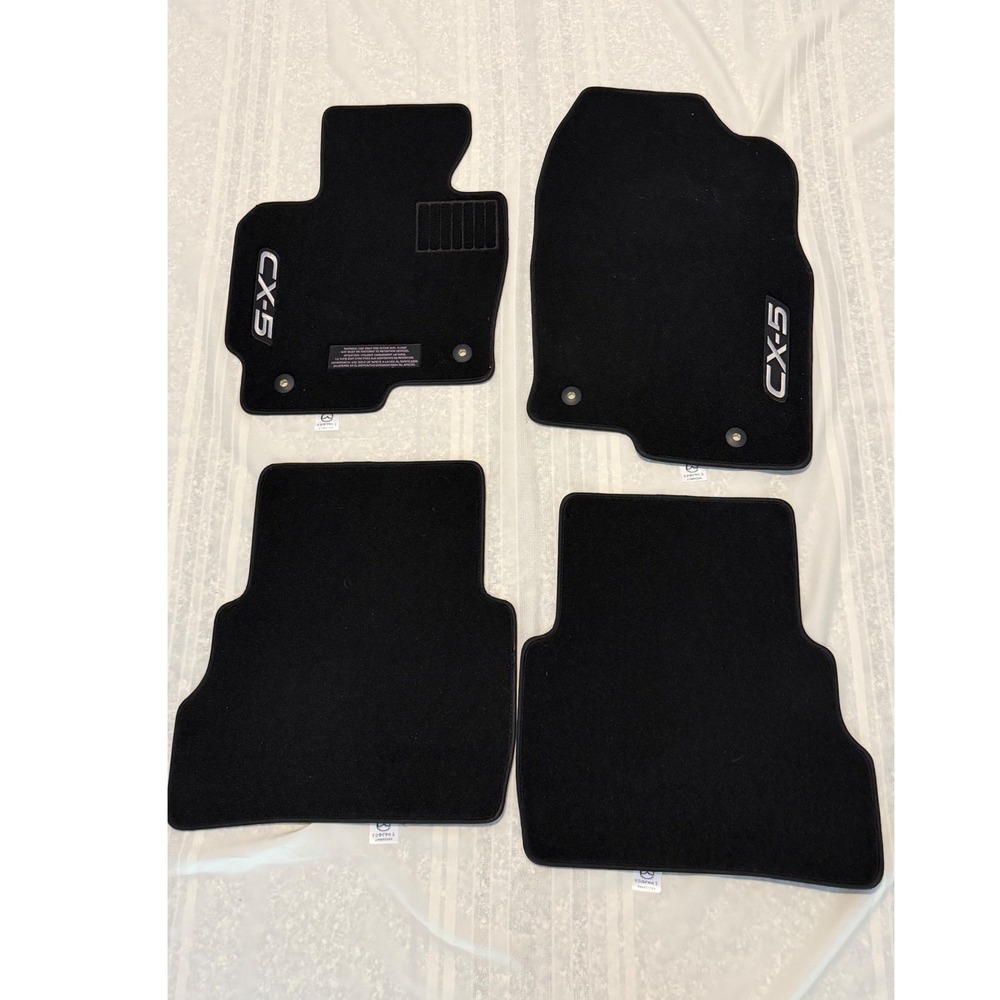 Mazda CX-5 Genuine OEM Black Carpet Floor Mats Set of 4 KR2268G11